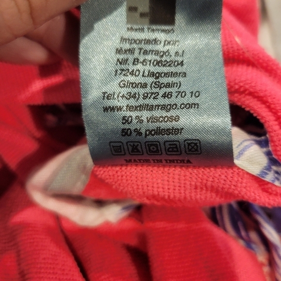 New born flamingo scarf/wrap with tassels - Picture 6 of 6